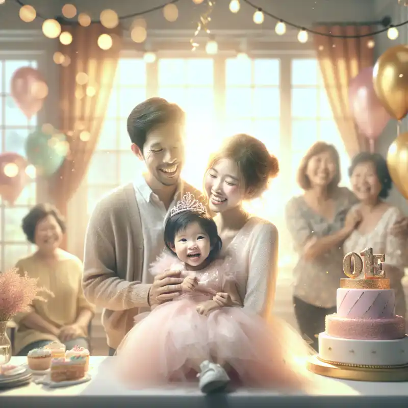 Привітання на 1 рік дівчинці