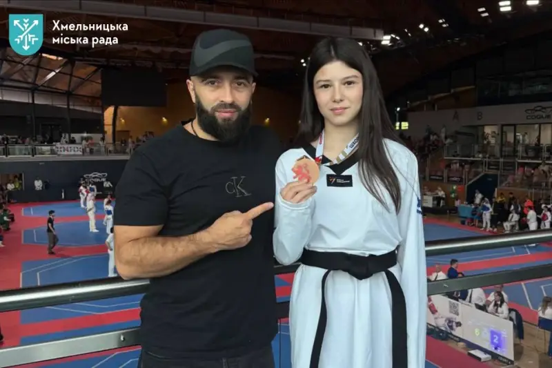 Сафія Кураішева з Хмельницького виборола бронзу на престижному турнірі з тхеквондо у Люксембурзі