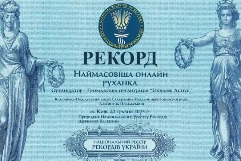 Кам’янець-Подільський ліцей встановив рекорд України завдяки онлайн-руханці